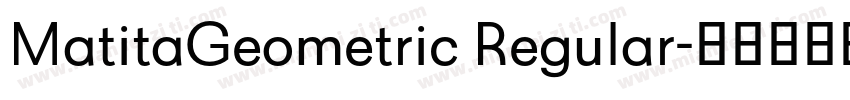 MatitaGeometric Regular字体转换